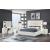 Coco King Size Bed with Plush Upholstered Headboard & LED Lighting