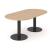 Forum Oval Meeting Table w/Metal Frame for 8/10 Persons