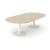 Forum Oval Meeting Table w/Metal Frame for 8/10 Persons
