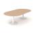 Forum Oval Meeting Table w/Metal Frame for 8/10 Persons