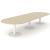 Forum Oval Large Meeting Table w/Metal Frame for 14 Persons