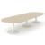 Forum Oval Large Meeting Table w/Metal Frame for 14 Persons