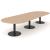 Forum Oval Large Meeting Table w/Metal Frame for 14 Persons