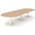 Forum Oval Large Meeting Table w/Metal Frame for 14 Persons