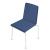 Moon 3pc Stackable Conference Chairs w/Chromed Steel 4-Leg Frame