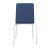 Moon 3pc Stackable Conference Chairs w/Chromed Steel 4-Leg Frame