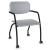 Gama Visitor Armchair, Upholstered Seat & Back, 4-leg Frame with Castors