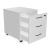 Optima Office Lockable Mobile Pedestal w/3 Foil Wrapped Drawers