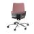 Wind High Upholstered Back Swivel Office Armchair w/Castors