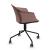 Polytone C Visitor Chair w/Plastic Shell & Pyramid Type Powder-Coated Wire Steel Base w/Full Castors