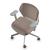 OFY Low-Back Task Office Chair w/3D Adjustable Armrests, Grey Frame