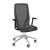 D-Chair Task Office Chair w/Black Frame & Grey Base