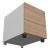Nova Mobile Pedestal w/Silent Closing Mechanism, 3 Drawers & Central Locking