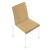Moon Set of Conference Chairs w/Shell in Wood & Powder-Coated Steel 4-Leg Frame