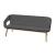 Twist & Sit Polyurethane Low Back 3-Seater Sofa w/Steel Frame & Wood Base (Fabric 2)
