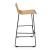 Moon High Chair w/Powder Coated Wire Steel Frame, Stackability 3 Units