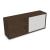 Nova Basic Veneer Lockable Bookcase w/Shelves & Sliding Plexiglas Door