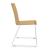 Moon 3pc Wood Conference Chairs w/Shell in Wood & Powder Coated Wire Steel Frame