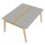 Nova Wood Rectangular Melamine D47.2