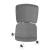 Aura Task Chair w/Height Adjustable Backrest, Synchro Mechanism, Anti-Shock System, Polished Aluminium