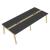 Nova Wood Rectangular Melamine 10-Person Office Meeting Table w/4 Power Sockets & 2 Metal Cable Trays