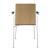 Moon Set of Conference Chairs w/Shell in Wood & Powder-Coated Steel 4-Leg Frame w/Integrated Armrests
