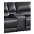 Hailey Leather/PVC Reclining Modular Loveseat