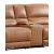 Hailey Leather/PVC Reclining Modular Loveseat