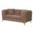 Contempo Buckle Fabric Loveseat