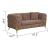 Contempo Buckle Fabric Loveseat