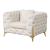 Contempo Buckle Fabric Living Room Set