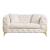 Contempo Buckle Fabric Loveseat