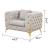 Contempo Buckle Fabric Chair