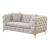 Contempo Buckle Fabric Living Room Set