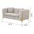 Contempo Buckle Fabric Living Room Set