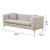 Contempo Buckle Fabric Living Room Set