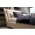 Milan Full Leather Upholstered King Size Bed with LED Lights