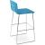 Corona Full Upholstery Handle Back Wire Metal Bar Stool