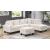 Cozy Velvet Sectional Sofa with Ottoman