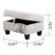 Cozy Velvet Sectional Sofa with Ottoman