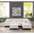 Cozy Velvet Sectional Sofa with Ottoman