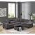 Cozy Velvet Sectional Sofa with Ottoman
