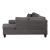Cozy Velvet Sectional Sofa with Ottoman