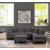 Cozy Velvet Sectional Sofa with Ottoman