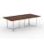 Plana Meeting Table for 8 Persons w/Grommet & Box for Power Socket