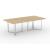 Plana Meeting Table for 8 Persons w/Grommet & Box for Power Socket