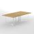 Plana Meeting Table for 8 Persons w/Grommet & Box for Power Socket