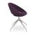 Crescent Spider Swivel Dining Chair