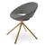 Crescent Stick Swivel Dining Chair