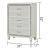 Crystal 5-Drawer Wood Veneer Chest